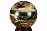 Black Opal Sphere - Madagascar #168589-1